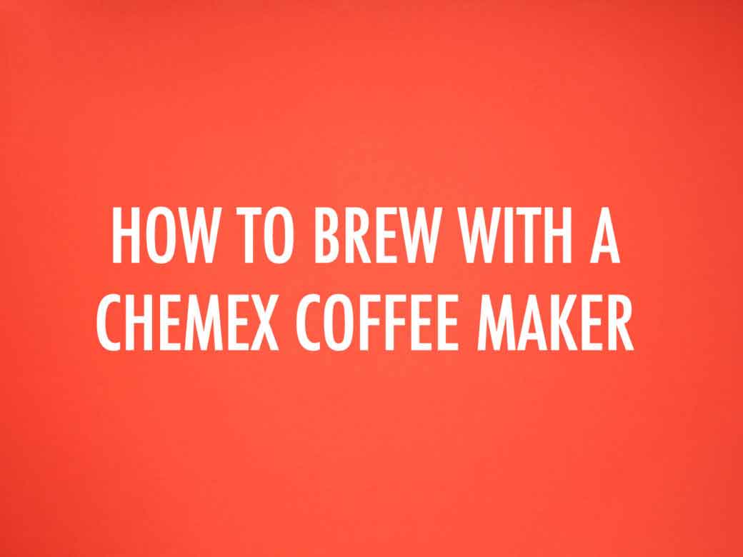 چگونگی کار با قهوه ساز Chemex