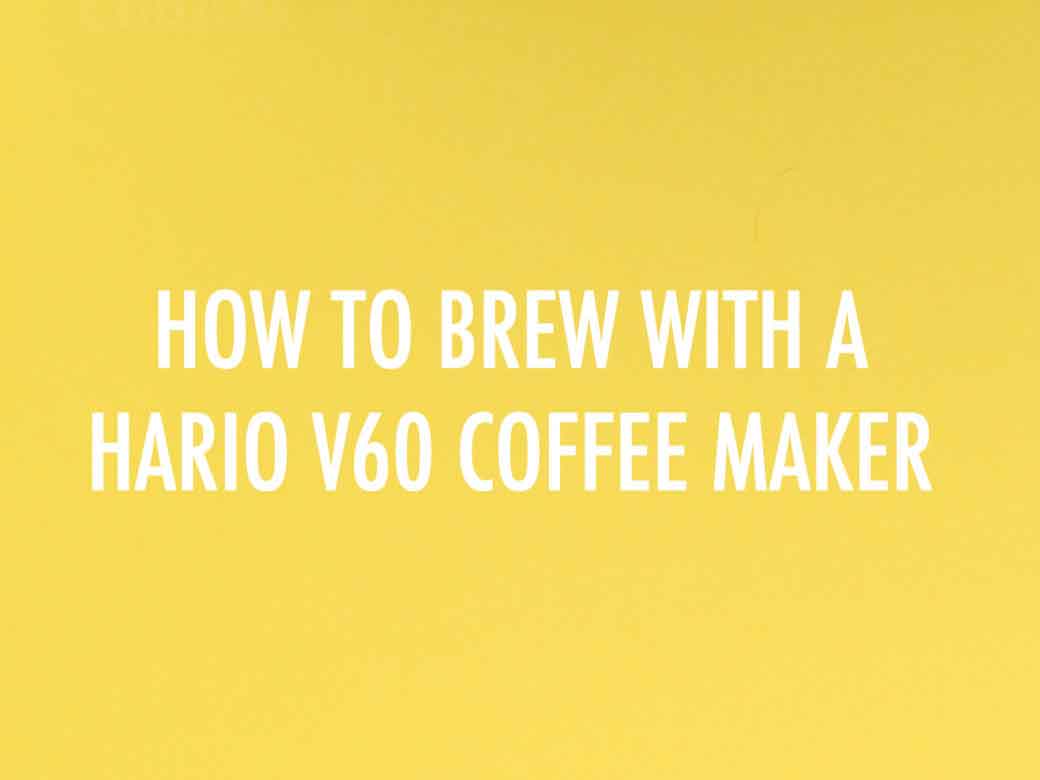 چگونگی کار با قهوه ساز Hario V60