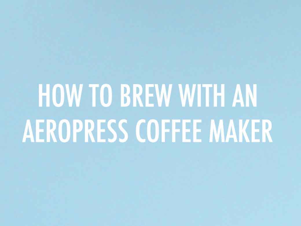 چگونگی کار با قهوه ساز AeroPress