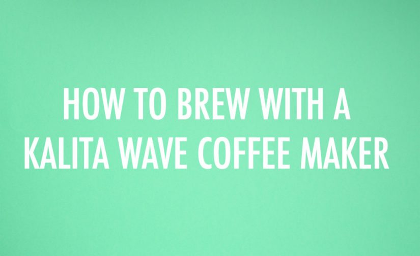 کار با قهوه ساز کالیتا ویو