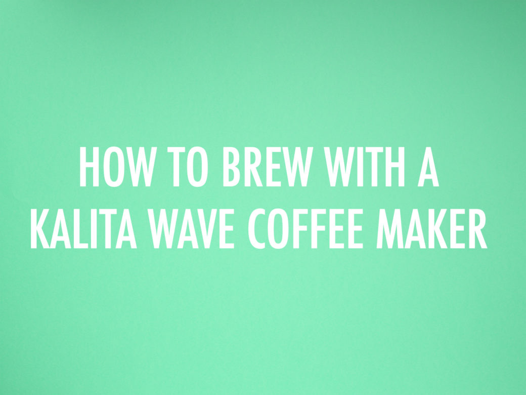 کار با قهوه ساز کالیتا ویو